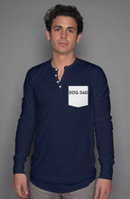 Load image into Gallery viewer, Signature Dog Dad Long Sleeve Henley
