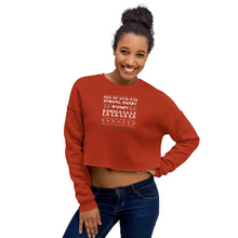 Load image into Gallery viewer, Kamala-la-la Holiday Cropped Sweater
